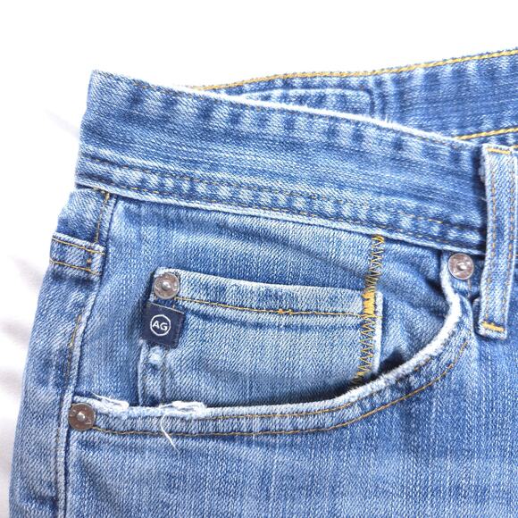 Adriano Goldschmied Straight Button Zip Medium Wash Jeans Mens Size 32x34 Blue - Picture 5 of 8